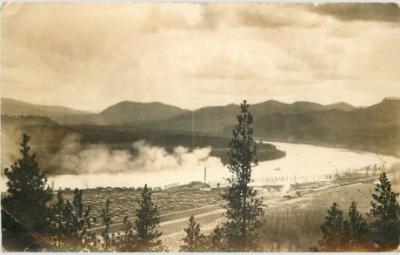 View of Pend Oreille River Old Time