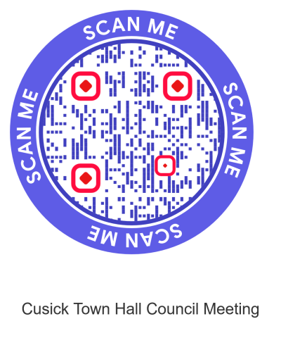 Cusick Town Hall Meeting QR Code